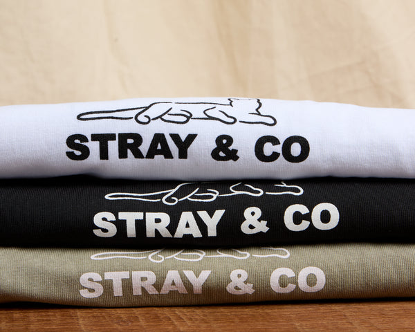 Stray Black Washed Tee