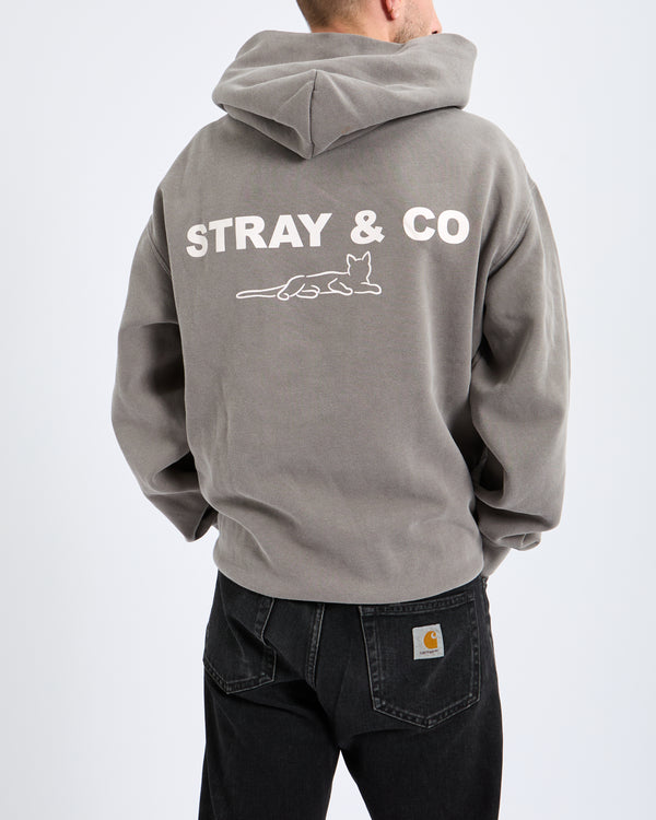 Stray Grey Washed Hoodie
