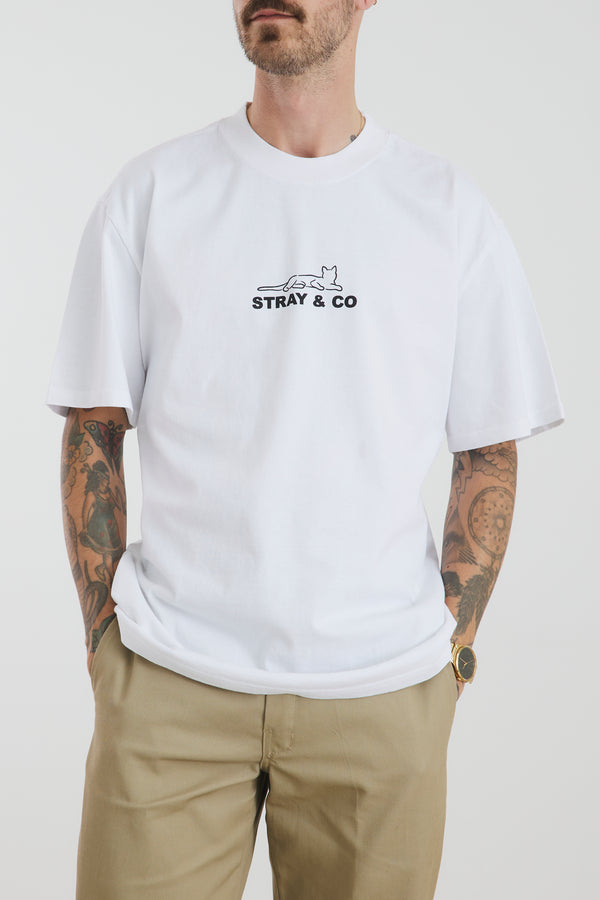 Stray White Washed Tee