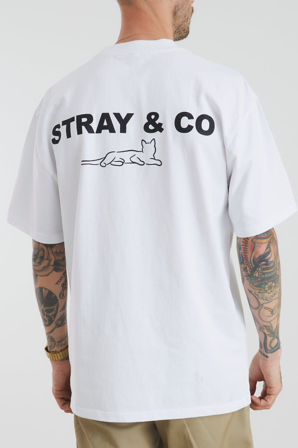 Stray White Washed Tee