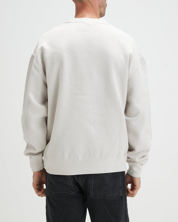 Stray & Co Crew Neck — Washed Ecru